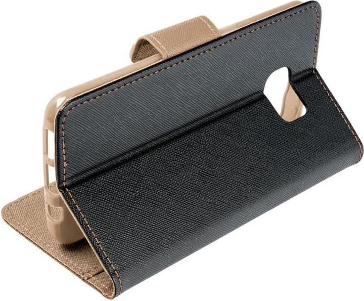 Actual product image Fancy Book Book case OEM case for SAMSUNG S24 Plus black / gold (Samsung Galaxy S24+)