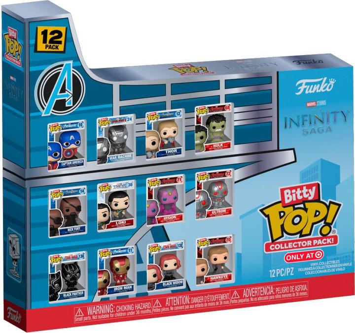 Image du produit Funko Marvel Bitty POP! figurines en vinyle 12-Pack Infinity Saga 2,5 cm