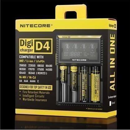 Actual product image Nitecore Digicharger D4EU - EU version (1 pcs., RCR123A, AA, AAA, C, Chargers without battery)