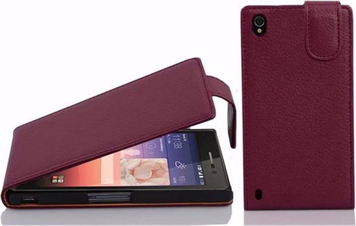 Productafbeelding Cadorabo Flip met structuurhoes (Huawei Ascend P7)