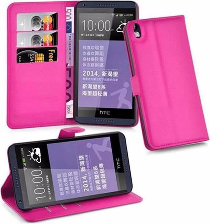 Actual product image Cadorabo Book with stand function cover (HTC Desire 816)