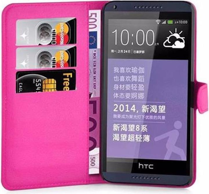 Actual product image Cadorabo Book with stand function cover (HTC Desire 816)