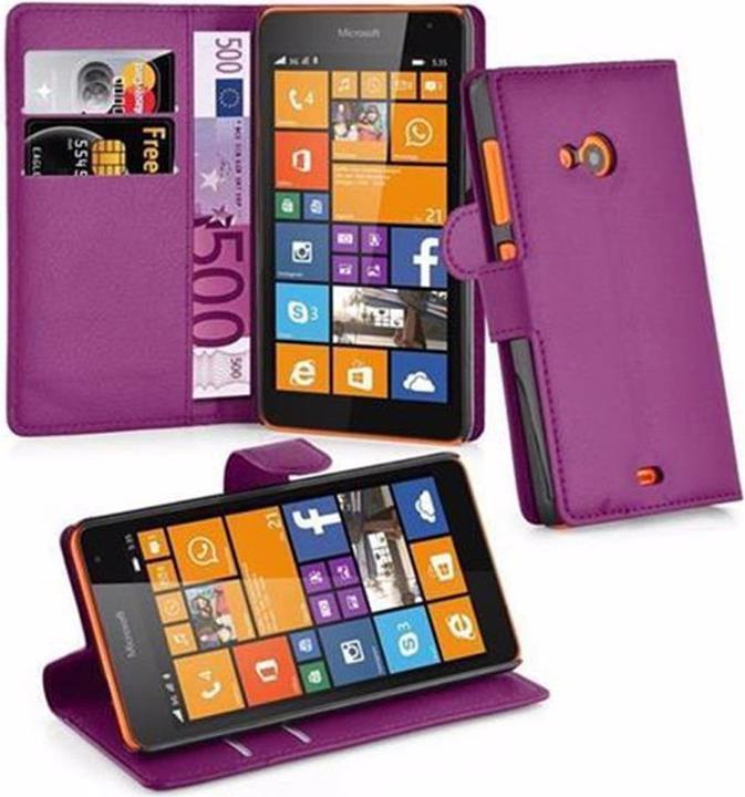 Actual product image Cadorabo Book with stand function cover (Microsoft Lumia 535)