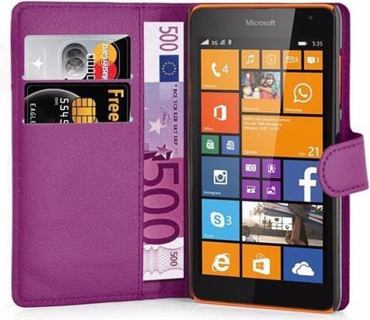 Actual product image Cadorabo Book with stand function cover (Microsoft Lumia 535)