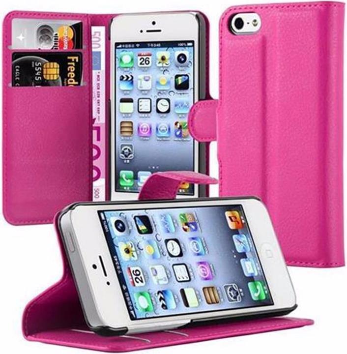 Actual product image Cadorabo Book with stand function cover (Apple iPhone 5)