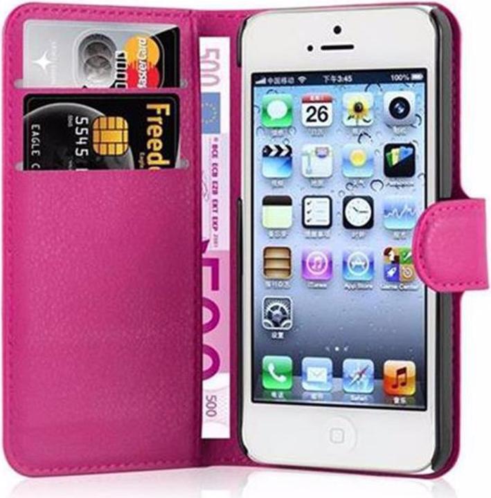 Actual product image Cadorabo Book with stand function cover (Apple iPhone 5)