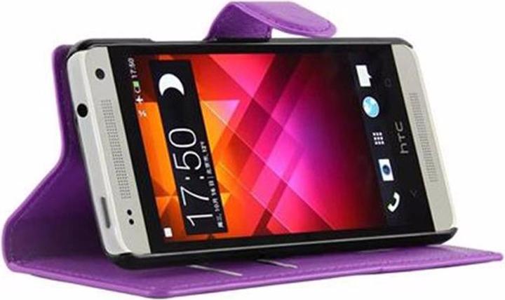 Actual product image Cadorabo Book with stand function cover (HTC One Mini)
