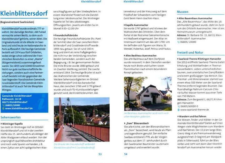 Immagine prodotto Saarland entdecken! 1000 Freizeittipps (Tedesco, Günther Klahm, 2023)