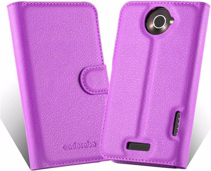 Actual product image Cadorabo Book with stand function cover (HTC One X+)