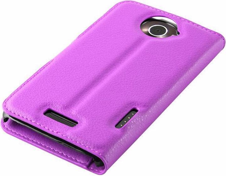 Actual product image Cadorabo Book with stand function cover (HTC One X+)