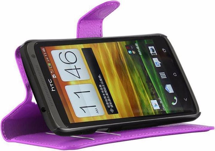 Actual product image Cadorabo Book with stand function cover (HTC One X+)