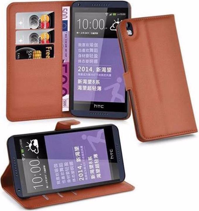 Actual product image Cadorabo Book with stand function cover (HTC Desire 816)