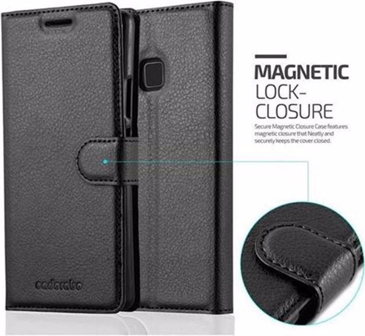 Actual product image Cadorabo Book with stand function cover (Huawei P9 Lite)