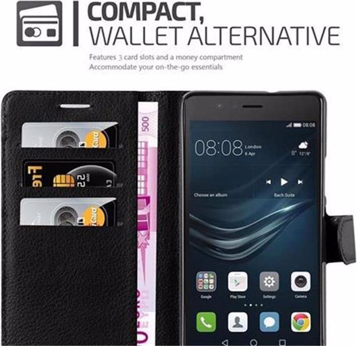 Actual product image Cadorabo Book with stand function cover (Huawei P9 Lite)