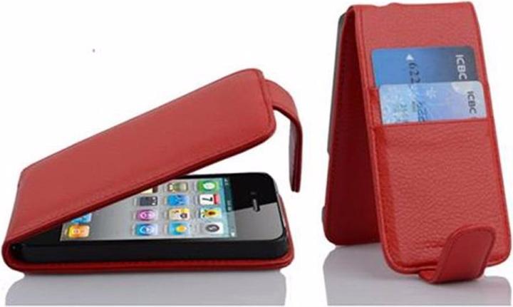 Actual product image Cadorabo Flip with card pocket cover (Apple iPhone 4s, Apple iPhone 4)
