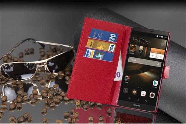 Produktbild Cadorabo Book mit Standfunktion Cover (Huawei D3 Mate 7)