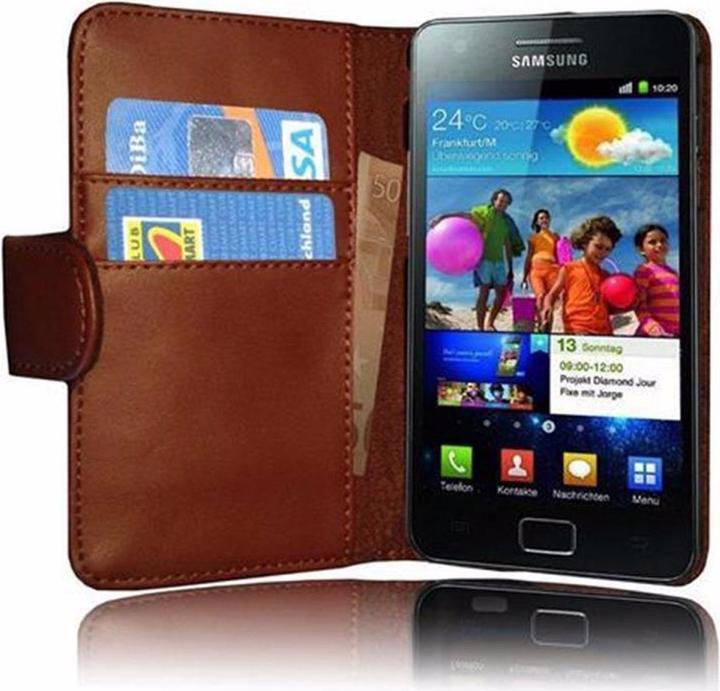Produktbild Cadorabo Book Glatt Cover (Samsung Galaxy S2, Samsung Galaxy S2 Plus)