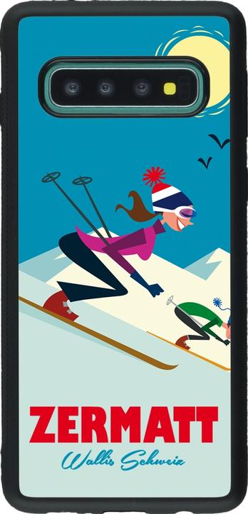 Image du produit PhoneLook Coque Silicone rigide noir Zermatt Ski Downhill (Samsung Galaxy S10)