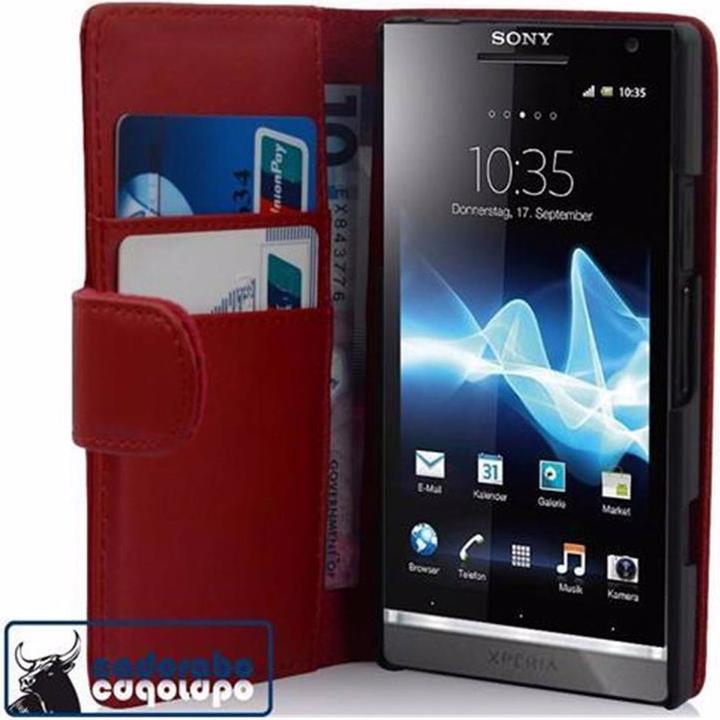 Produktbild Cadorabo Book Glatt Cover (Sony Xperia S)