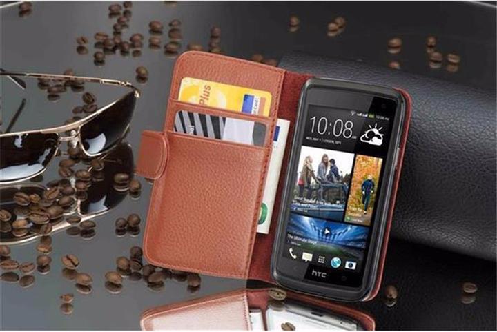 Actual product image Cadorabo Book with structure cover (HTC Desire 600)