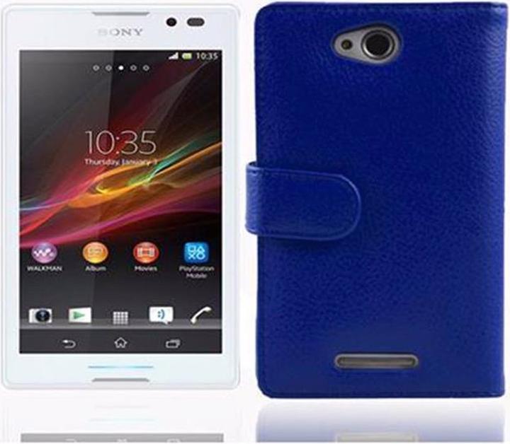 Actual product image Cadorabo Book with structure cover (Sony Xperia C)
