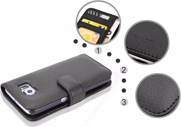 Image du produit Cadorabo Book avec 3 pochettes pour cartes Couverture (Samsung Galaxy S6)
