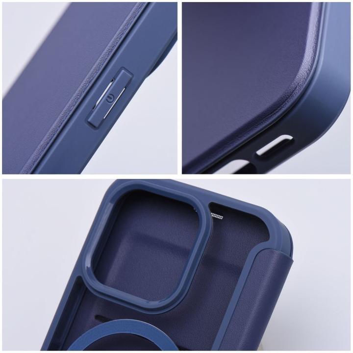 Actual product image OEM Book case SMART MAG Book case compatible with MagSafe for IPHONE 16 Pro blue (Apple iPhone 16 Pro)