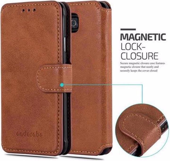 Produktbild Cadorabo Book Retro Matt Wallet Cover (Samsung Galaxy Alpha)