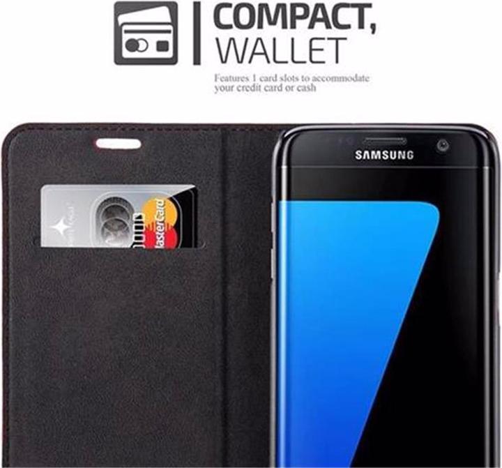 Actual product image Cadorabo Book Invisible Magnet Cover (Samsung Galaxy S7 Edge)