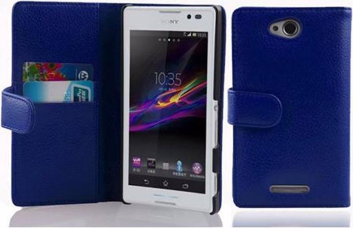 Productafbeelding Cadorabo Boek met structuur omslag (Sony Xperia C)