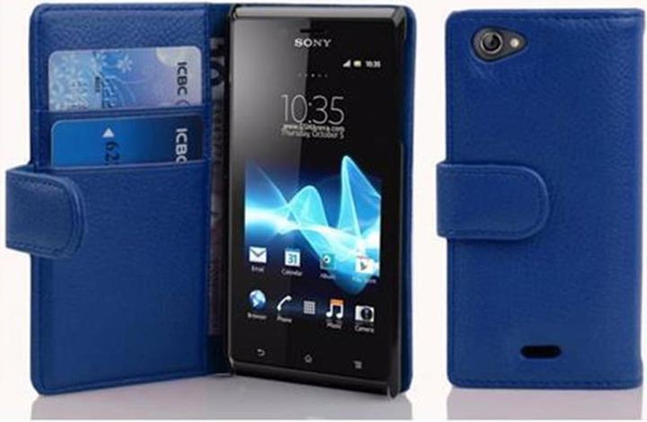 Produktbild Cadorabo Book mit Struktur Cover (Sony Xperia J)
