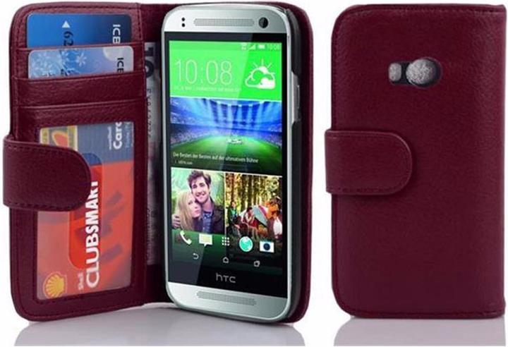 Actual product image Cadorabo Book with 3 card slots cover (HTC One Mini 2)