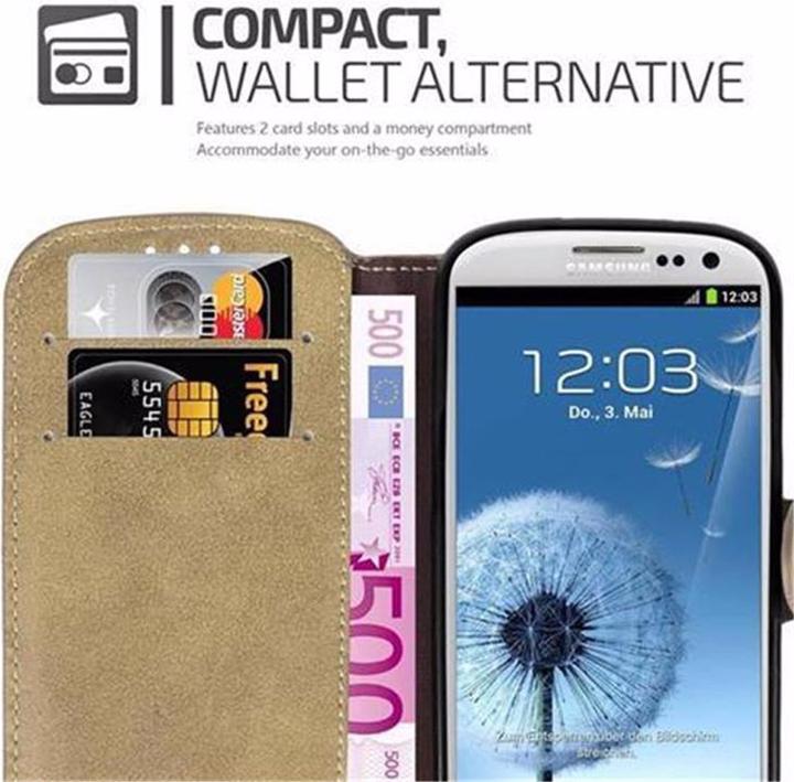 Image du produit Cadorabo Book Retro Matt Wallet Cover (Samsung Galaxy S3, Samsung Galaxy S3 Neo)