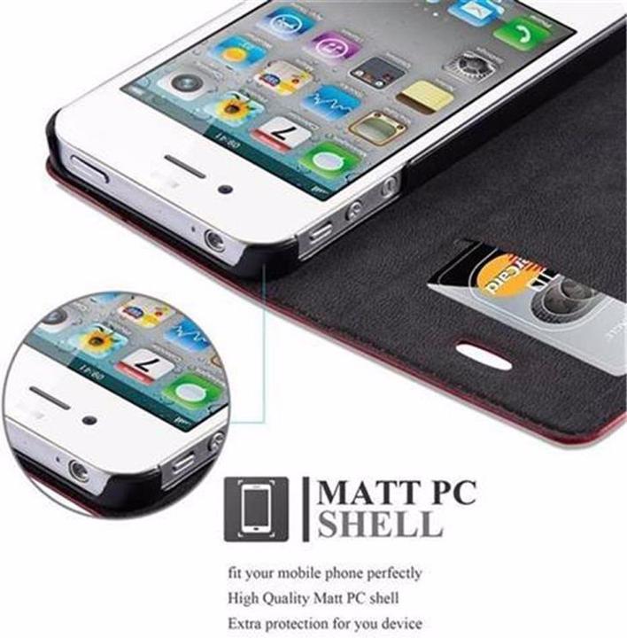 Productafbeelding Cadorabo Boek Onzichtbare Magneethoes (Apple iPhone 4)