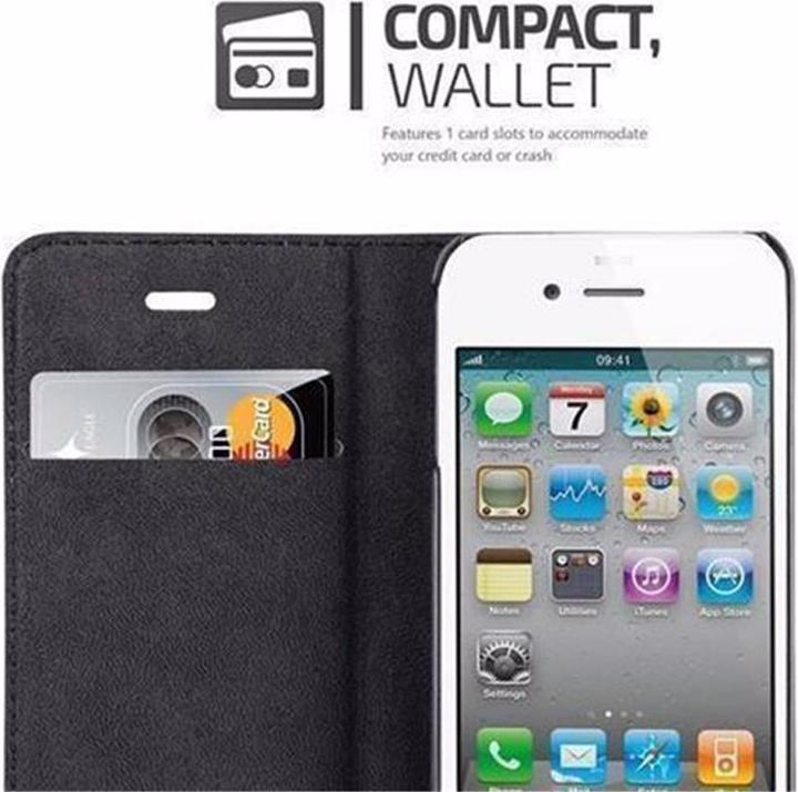 Productafbeelding Cadorabo Boek Onzichtbare Magneethoes (Apple iPhone 4s, Apple iPhone 4)