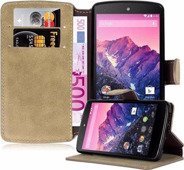Produktbild Cadorabo Book Retro Matt Wallet Cover (LG Nexus 5)
