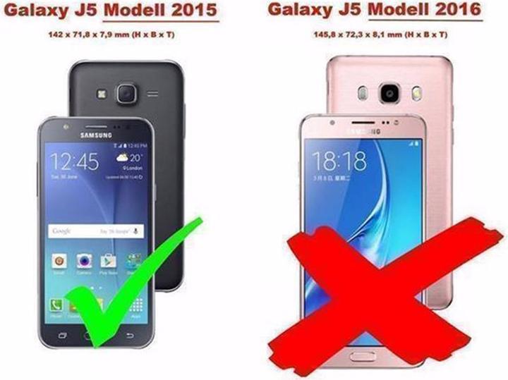 Productafbeelding Cadorabo Boek Onzichtbare Magneethoes (Samsung Galaxy J5 (2015))