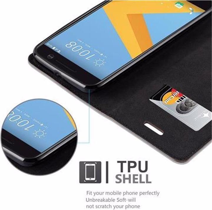 Actual product image Cadorabo Book Invisible Magnet Cover (HTC One 10)