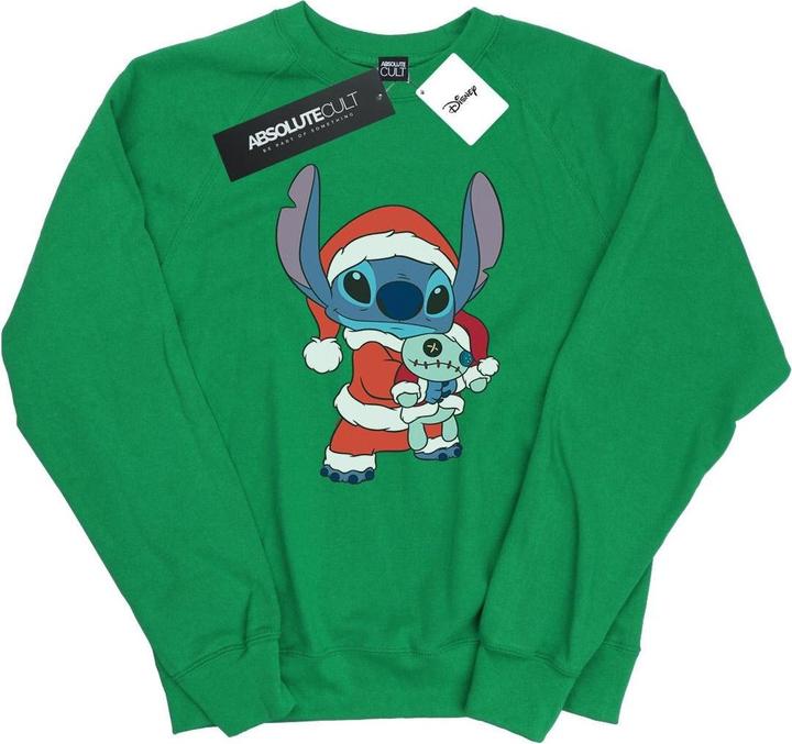 Actual product image Disney Womens/Ladies Lilo And Stitch Stitch Christmas Sweatshirt (XL)