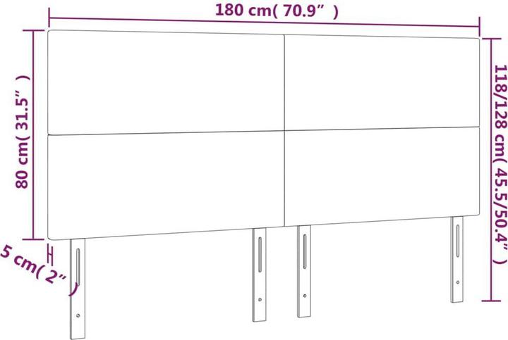 Immagine prodotto VidaXL Cain (180 x 5 x 128 cm)