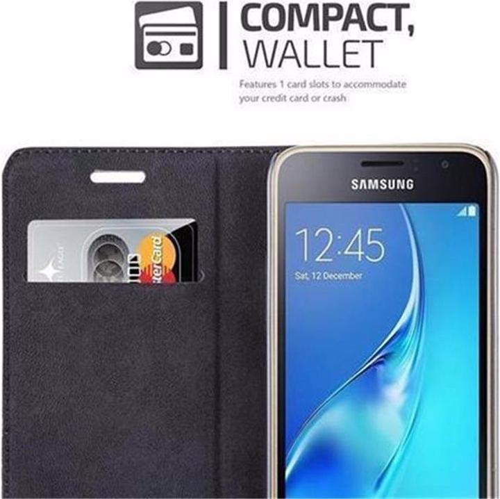 Actual product image Cadorabo Book Invisible Magnet Cover (Samsung Galaxy J1 (2016))