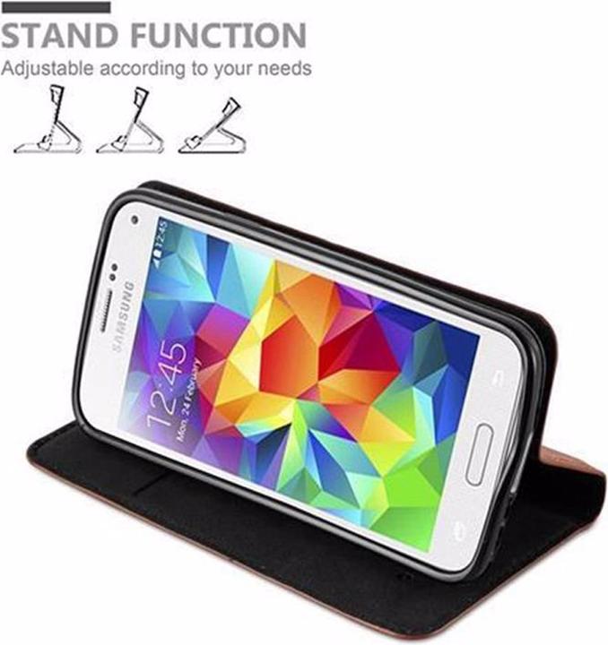 Actual product image Cadorabo Book Invisible Magnet Cover (Samsung Galaxy S5 Mini Duos, Samsung Galaxy S5 Mini)