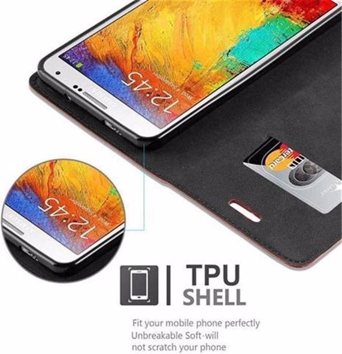 Actual product image Cadorabo Book Invisible Magnet Cover (Samsung Galaxy Note 3)