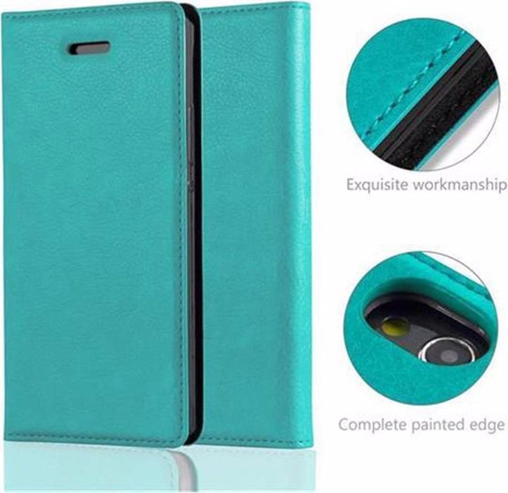 Actual product image Cadorabo Book Invisible Magnet Cover (Huawei Ascend P7)
