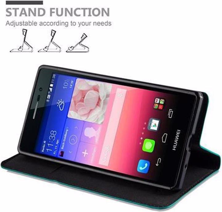 Actual product image Cadorabo Book Invisible Magnet Cover (Huawei Ascend P7)