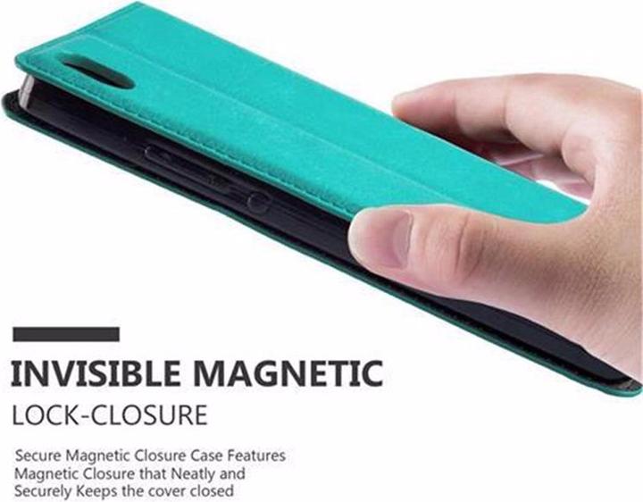 Actual product image Cadorabo Book Invisible Magnet Cover (Huawei Ascend P7)