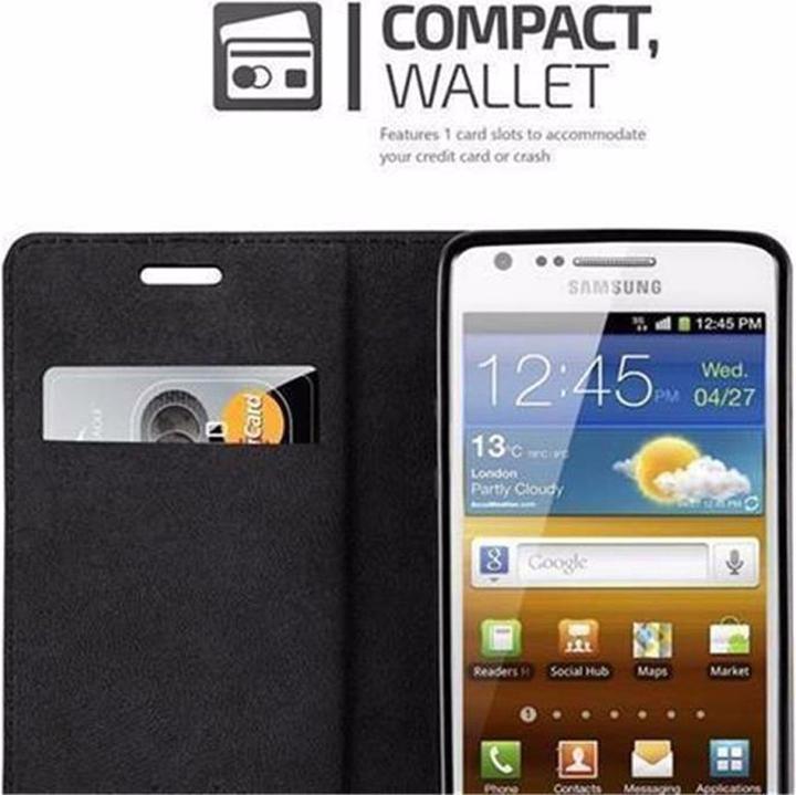 Actual product image Cadorabo Book Invisible Magnet Cover (Samsung Galaxy S2)