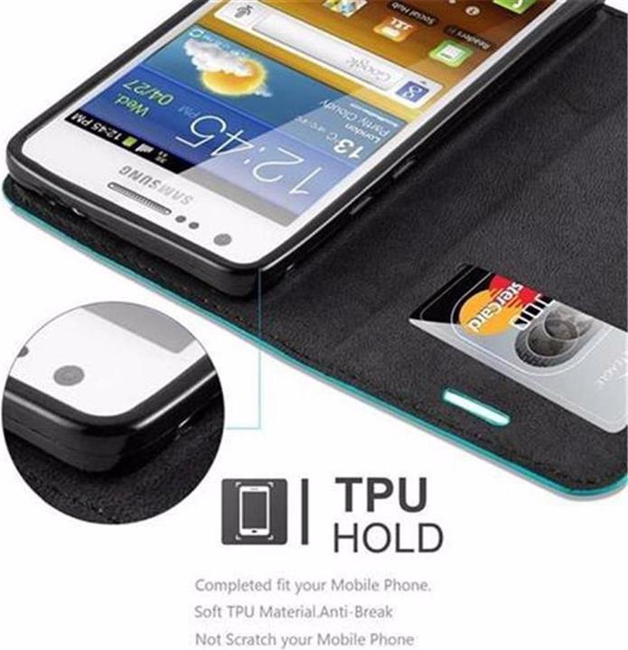Actual product image Cadorabo Book Invisible Magnet Cover (Samsung Galaxy S2)