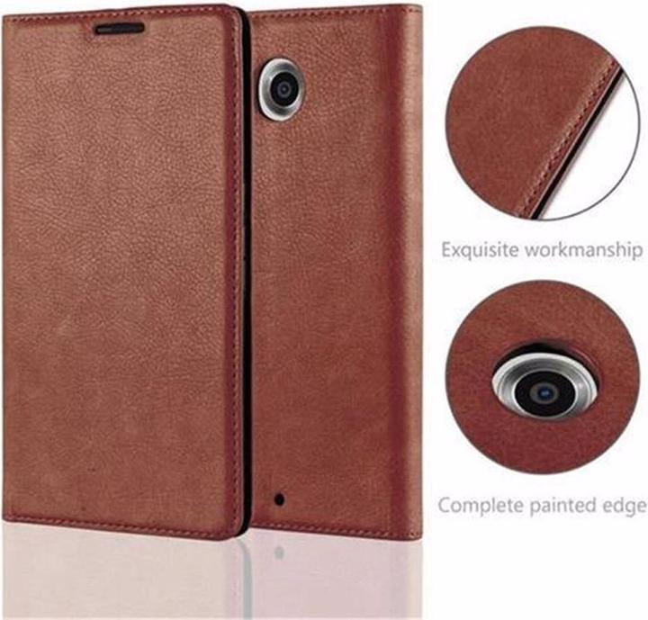 Actual product image Cadorabo Book Invisible Magnet Cover (Motorola Nexus 6)