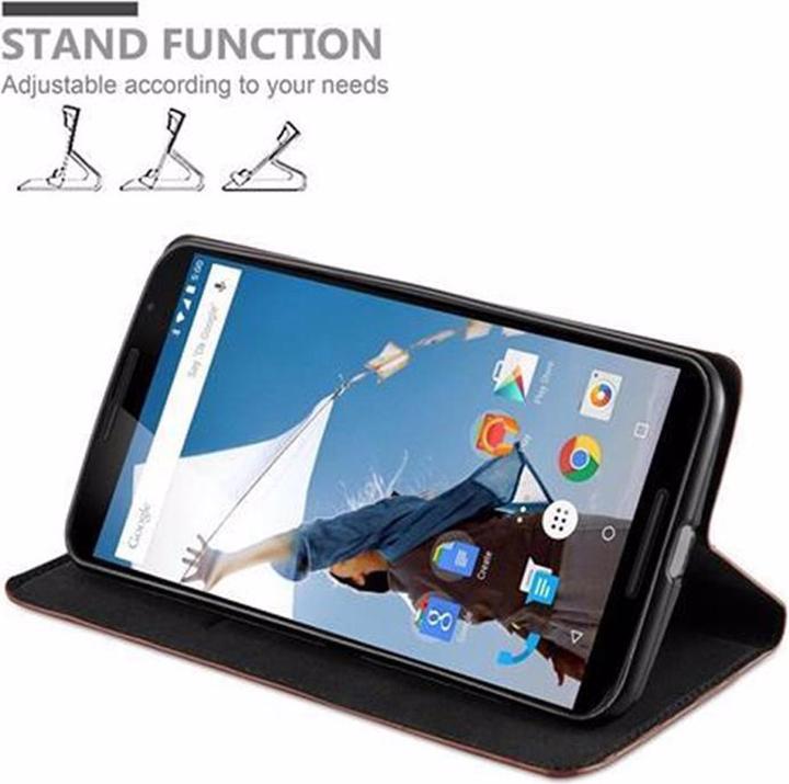 Actual product image Cadorabo Book Invisible Magnet Cover (Motorola Nexus 6)